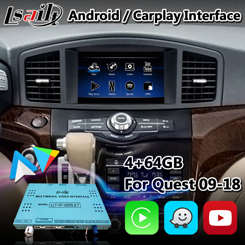 China Android Carplay Interface for Nissan Quest With GPS Navigation Wireless Android Auto wholesale