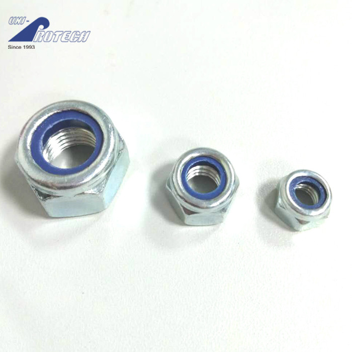 China M3-M50 prevailing torque hex nuts with nylon inserted class 5,8,10 wholesale