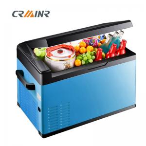 China 12 Volt 45W Mini Car Refrigerator , Camping Electric Cool Box 570*360*335mm wholesale