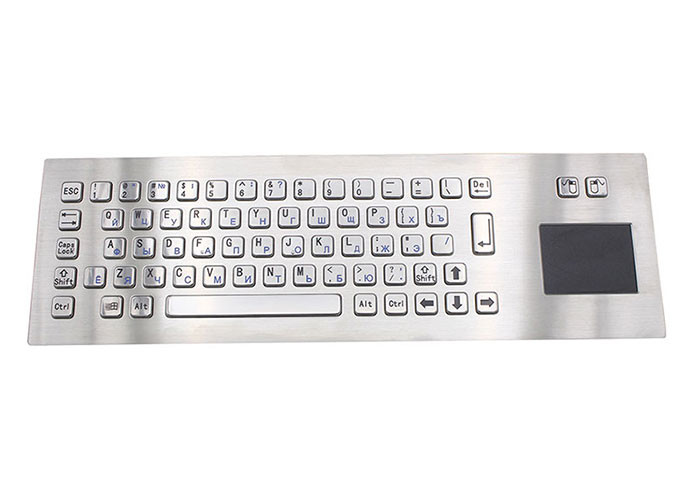 IP65 Waterproof PS2 67 Keys Metallic Trackpad Keypad