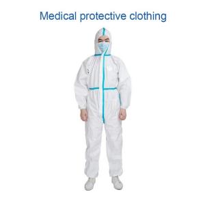 China Non Toxic Breathable Disposable Coveralls , Hospital Medical Protective Suit wholesale