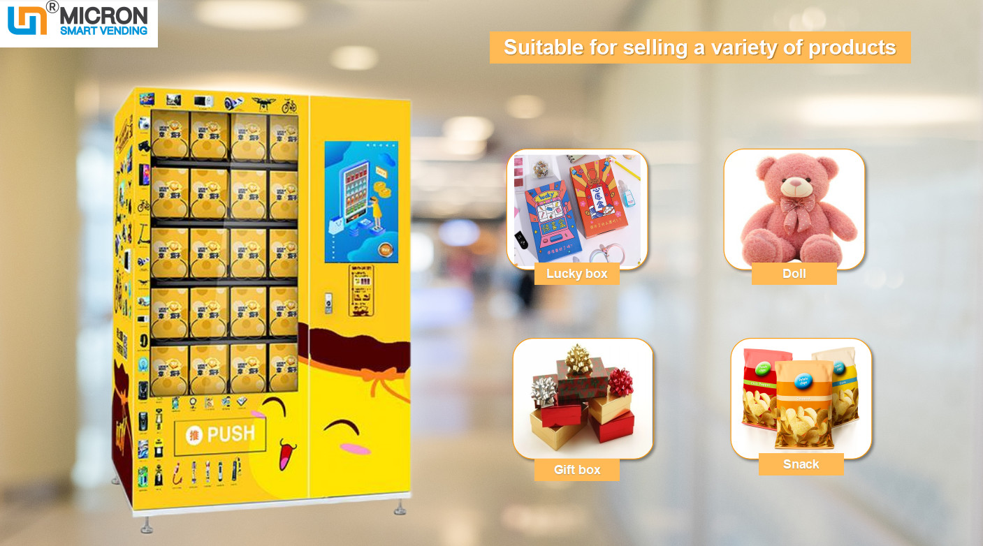 China Kids Favorite Toys Gift Vending Machine With 22 Inch Touch Screen / LED lighting, Sprials vending machine, Micron wholesale