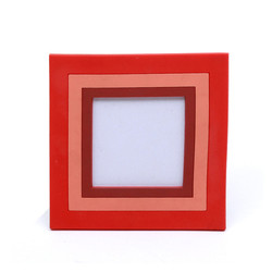 China PVC Soft Rubber red Custom Size Photo Frames 3D Home Decoration wholesale