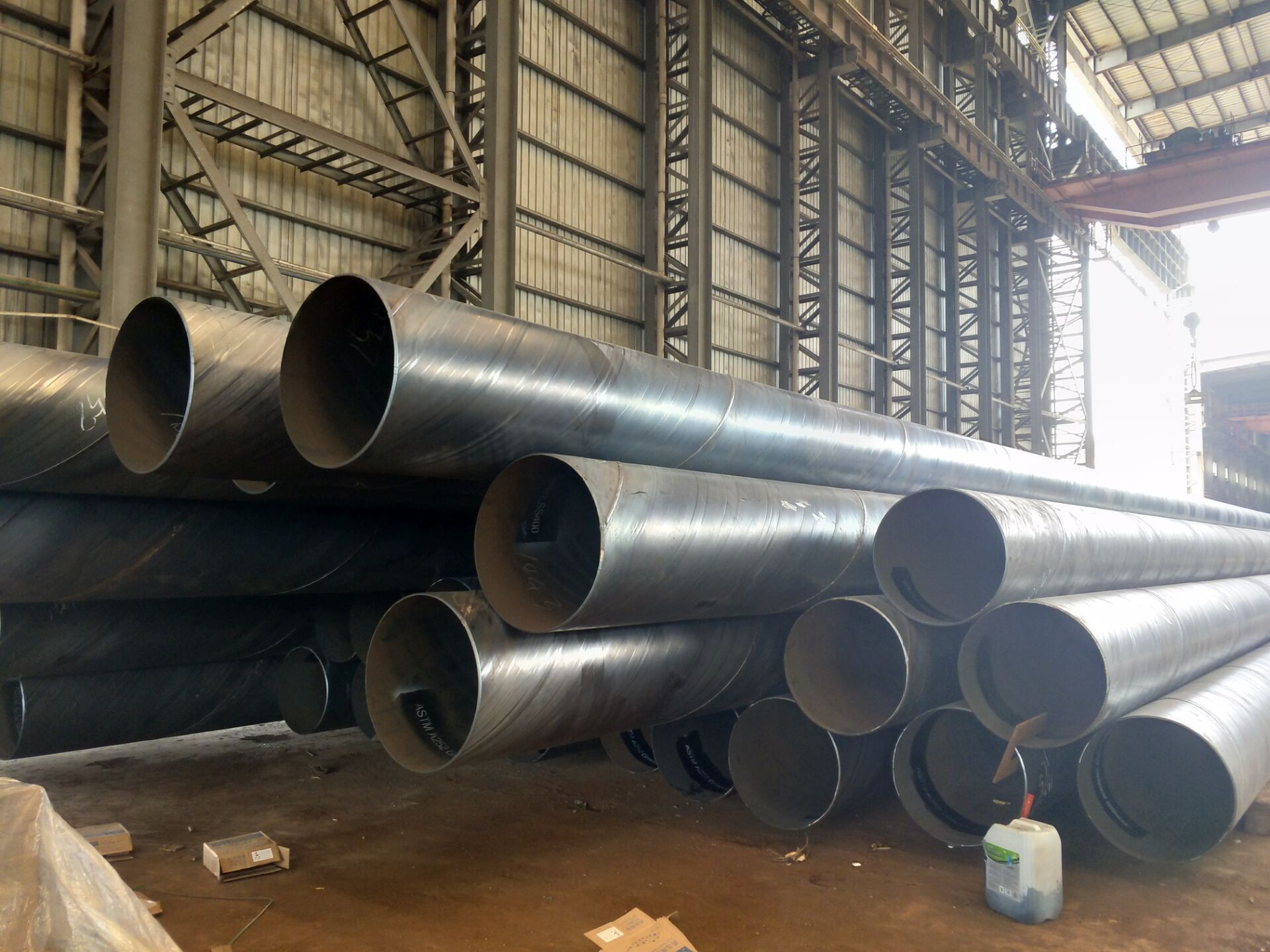China API 5L/ASTM A252/EN10219/AS1163 SSAW water pipe line/spiral welded steel pipe with 3LPE coating/	steel round tube wholesale