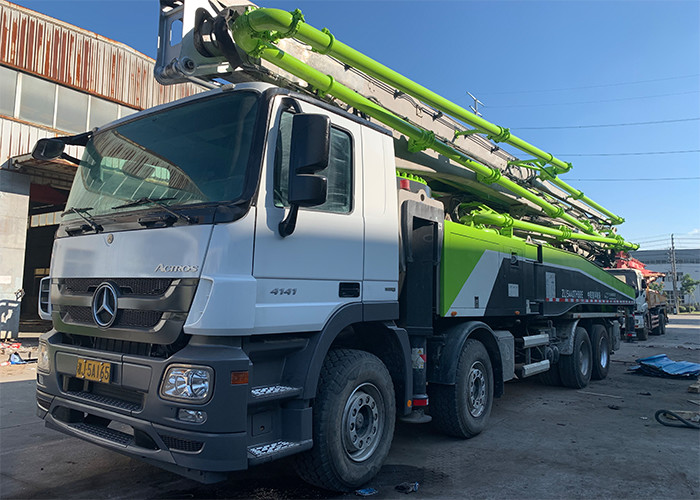 Quality Zoomlion Renewed Beton Pumping Truck Mercedes Benz 6 Boom Section 60M for sale