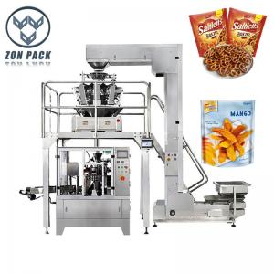 China Potato Chips Puffed Food Onion Rings Zipper Bag Packing Machine 30g 50g 100g wholesale