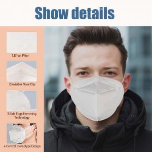 China 95% BFE KN95 Face Mask Foldable PM2.5 Disposable Air Breathing Anti Fire / Water wholesale