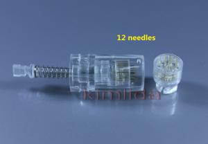 China Needles Cartridge of 12 needles / replacement tip head for Auto Derma Micro Needle Stamp derma Pen wholesale