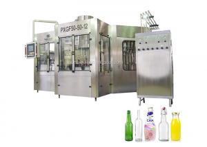 China Rinsing Filling Glass Bottle Alcoholic Carbonated Beer Can Filler Machine wholesale