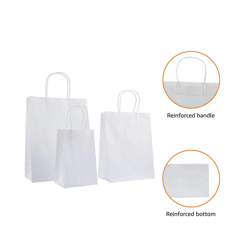 White Basics Kraft Paper Bags for applying to different Scene
