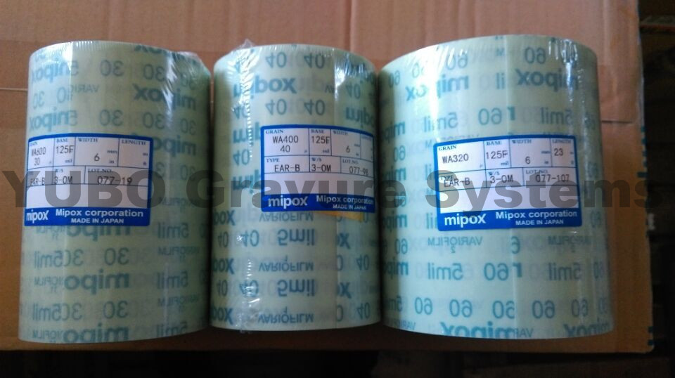 China Mipox cylinder chrome sand belt/finishing film wholesale