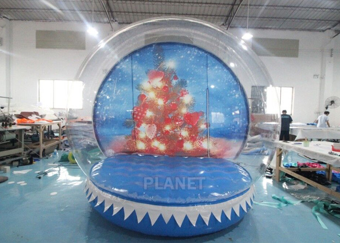 China 0.8mm Transparent Inflatable Snow Globe Photo Booth wholesale