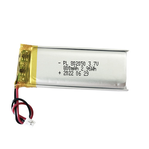 China 3.7V 800mAh Rechargeable Lithium Polymer Battery 802050 For Call Light wholesale