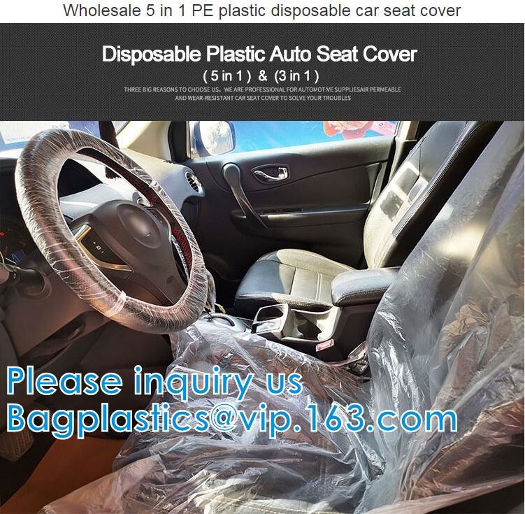 China Biodegradable Compost Car Floor Mat Auto Disposable Steering Wheel Seat Cover Interior Accessories Steering Tire Bags wholesale