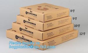 China Custom Pizza Packing Paper Box Corrugated With Different Size, Recycle Paper Simple Pizza Package Lunch Box wholesale
