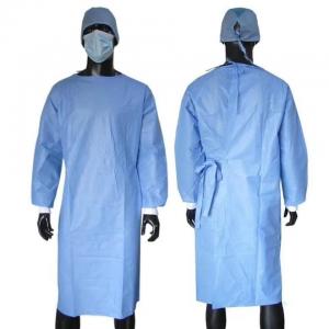 China SMS Blue Disposable Medical Surgical Gown wholesale