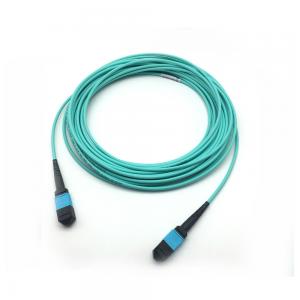China 12 Fiber Single Module Mpo Fiber Cable With OM3 LC 0.9mm Connector wholesale