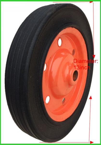 13 inch solid wheel rubber powder tires for wheelbarrow