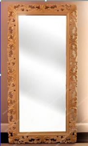 China Floor Standing Wooden Frame Vintage Standing Mirror FG-105 wholesale