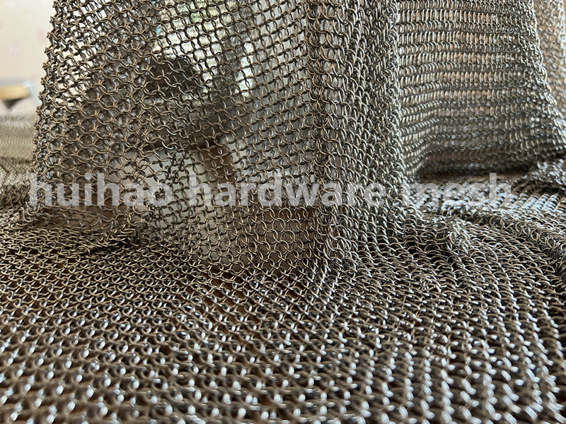China 7mm Od Stainless Steel Mesh Curtain Chain Mail Small Ring For Wall wholesale