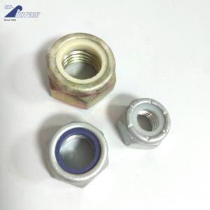 China All-metal prevailing torque type hexagon nut yellow zinc plated wholesale