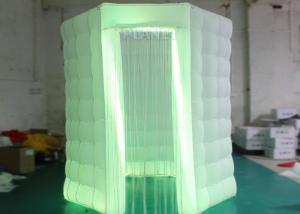 China White Octagon Photo Booth Tent Reinforce 210 D Oxford Material Easy Assembly wholesale