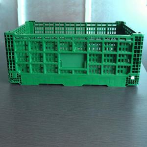 China PP Material Vented Type Plastic Collapsible Crate Fruit Use 600x400x180Mm wholesale