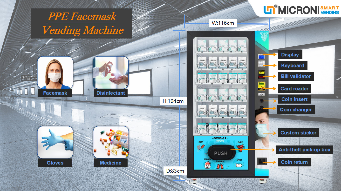 China 22 Inch Medicine Vending Machine Contactless Payment Remote Controlled By Mobile Phone wholesale