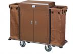 China Small Housekeeping Carts For Hotels / Room Service Equipments with 2 Heavy Duty Fiber War Bags wholesale