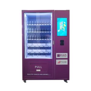 China Small Snack Cold Drink Vending Machine With Spiral And Directly Push Goods Tray wholesale
