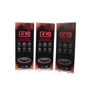 China Floor Standing Roll Up Banner Display Vertical Easy Carry Professional Artwork wholesale