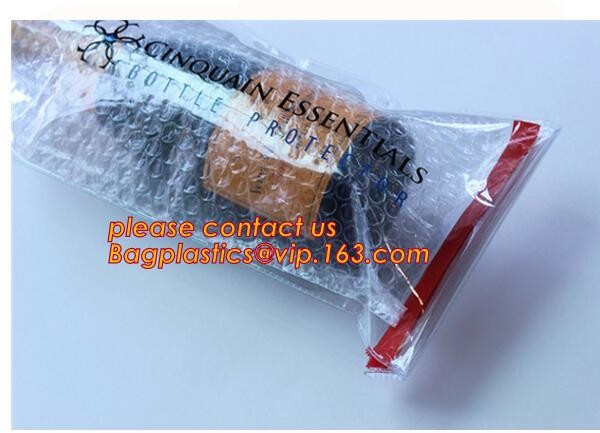 China Leakproof PVC wine Protector bag Anti-Shock Reusable Plastic PVC Inflatable Bubble Liner Protective Pac Red Wine Bags Pr wholesale