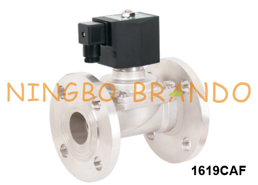 China 1'' 1 1/4'' 1 1/2'' 2'' Flanged Steam Piston Solenoid Valve Stainless Steel wholesale