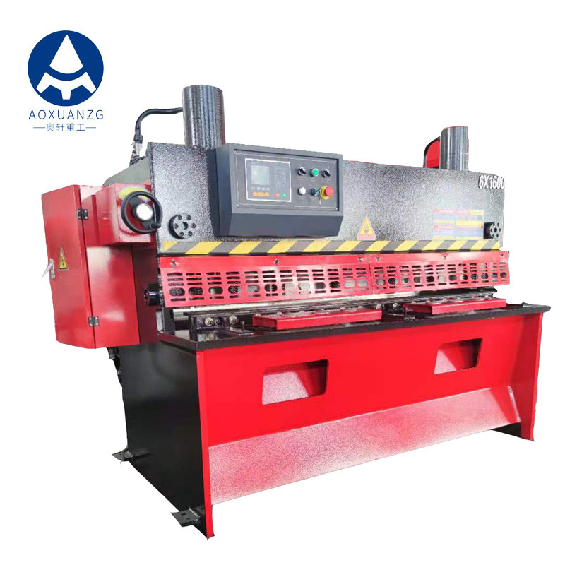 China 6*1600Mm Heavy Duty Steel Plate , CNC Hydraulic Guillotine Cutter With E21S Controller wholesale