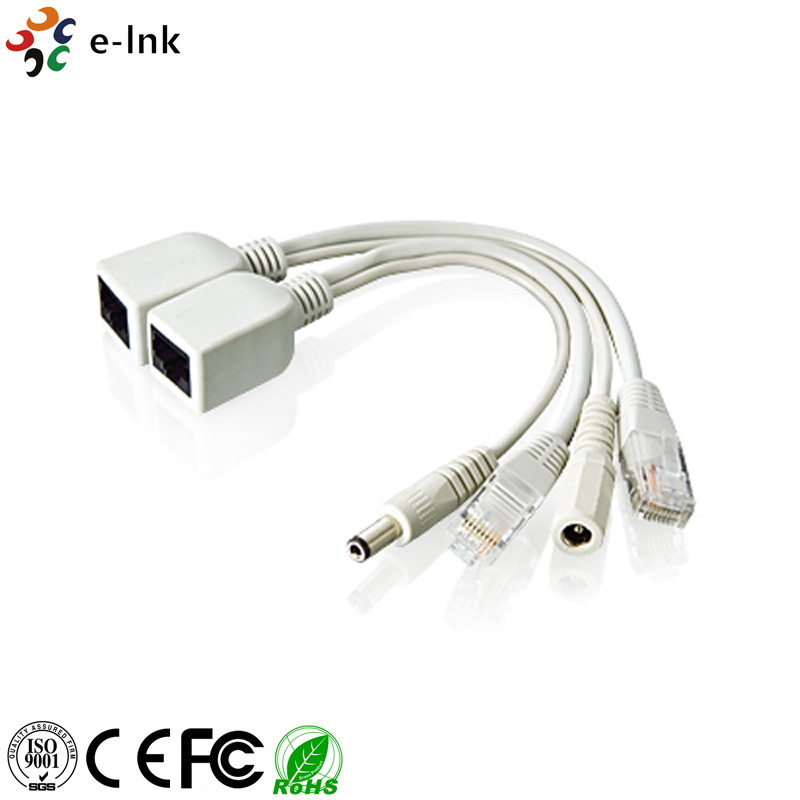 China PVC CPE Power Over Ethernet Splitter 10/100Mbps Passive PoE Injector Splitter wholesale