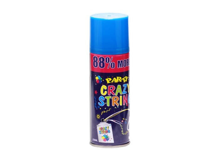 China 150ml 250ml 3oz Party Silly String Spray Non Flammable 4 Color wholesale