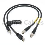 China Sony RCP RJ45 Cat6 M12 Cable Assembly Flexible Original Hirose 8 Pin Connector wholesale