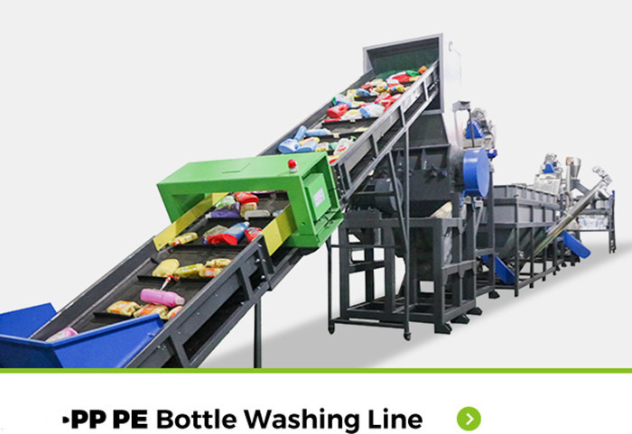 China Custom Plastic Recycling Washing Line For Pp Pe Abs / Ps Rigid Form Bottle Recycled Waste Bottle wholesale