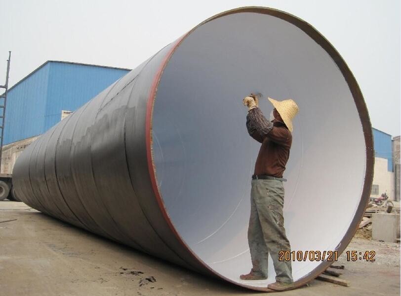China API 5L steel pipe with 3LPE coating for external and FBE coating internal/API 5L X42 X52 X56 X60 SSAW steel pipe wholesale