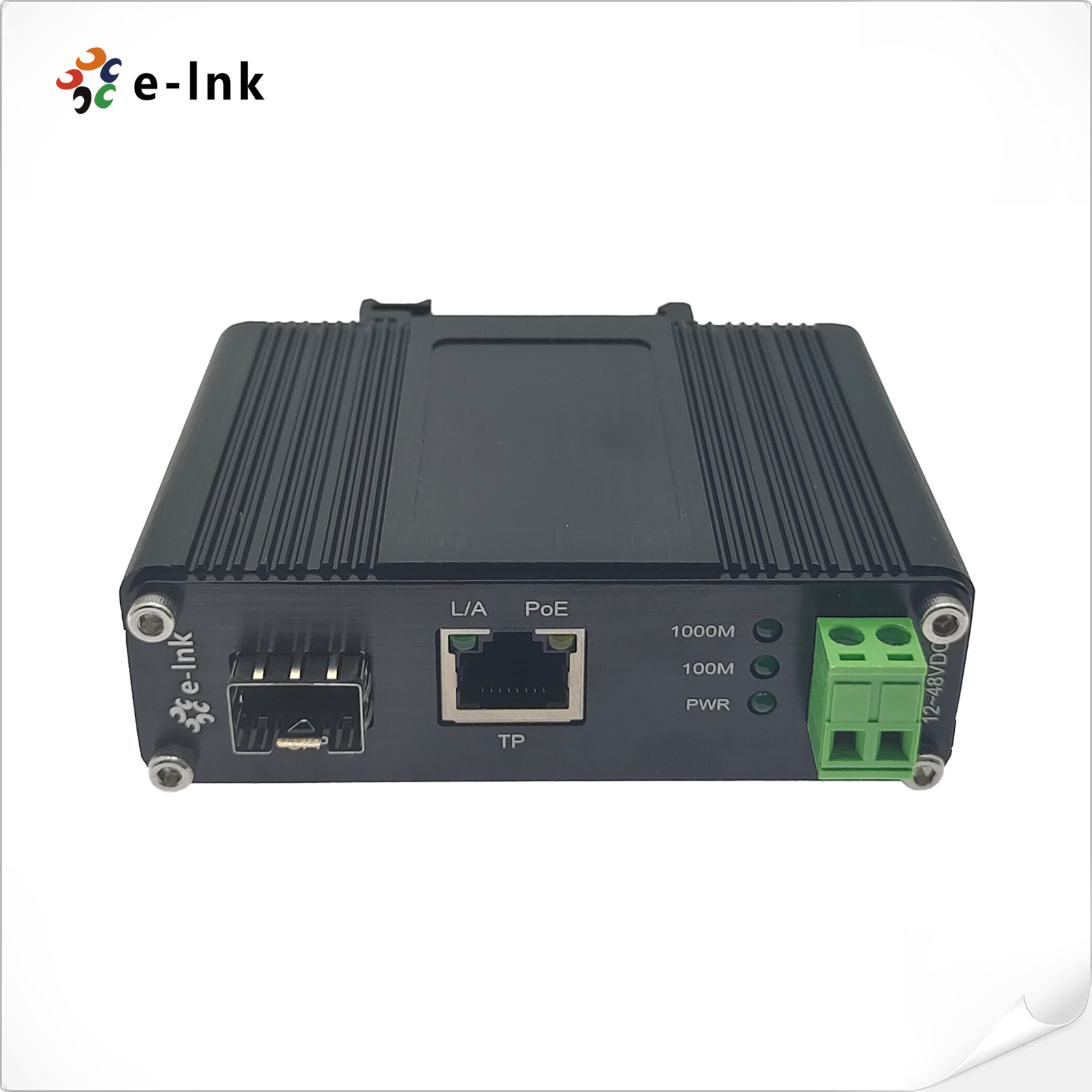 China DIN Rail PoE Media Converter 100 / 1000 BASE-TX SFP Ethernet Converter wholesale