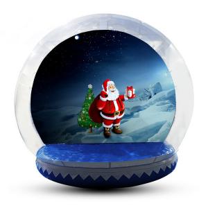 China Transparent Inflatable Human Snow Globe Photo Booth With Blower EN71 wholesale
