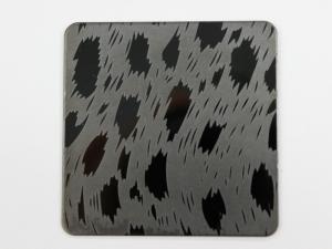 China China Etched Stainless Steel Sheet Factory with colorful and black etching stainless steel wholesale