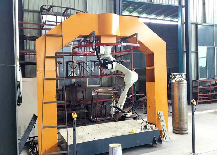 China 3D Fiber Laser Robotic Cutting System For Steel Tube Plates 300W Multi Direction wholesale