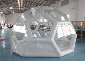 China Outdoor Portable 4m Air Sealed Clear Transparent PVC Inflatable Soccer Bubble Camping Tent wholesale