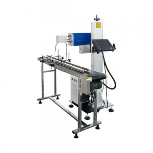 China Mini CO2 Laser Marking Machine / Paper Box Flying Laser Marke 1064nm wholesale