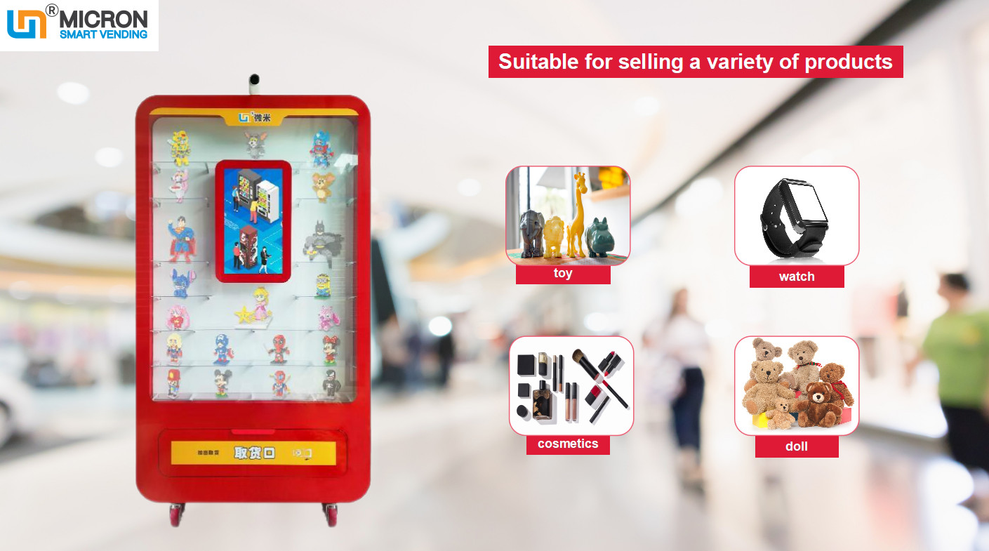 China Micron touch screen toy smart vending machine with big display area for promotion wholesale