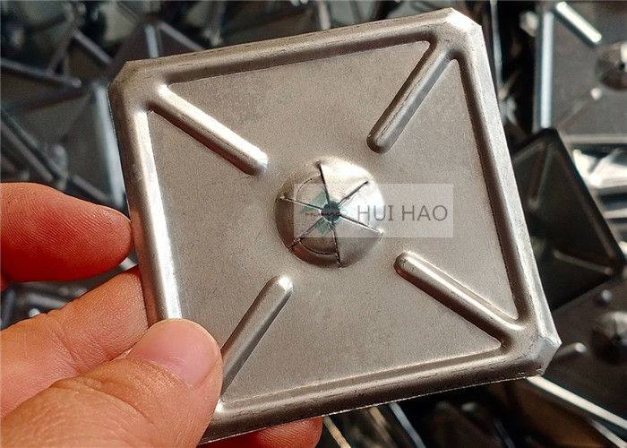 China 2-1/2" Square Self Locking Washers Stainless Steel Material Used To Fasten Insulation Material wholesale