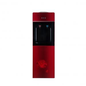 China ABS Steel Tempered Glass Floor Standing Water Dispenser With Hot And Cold Water wholesale