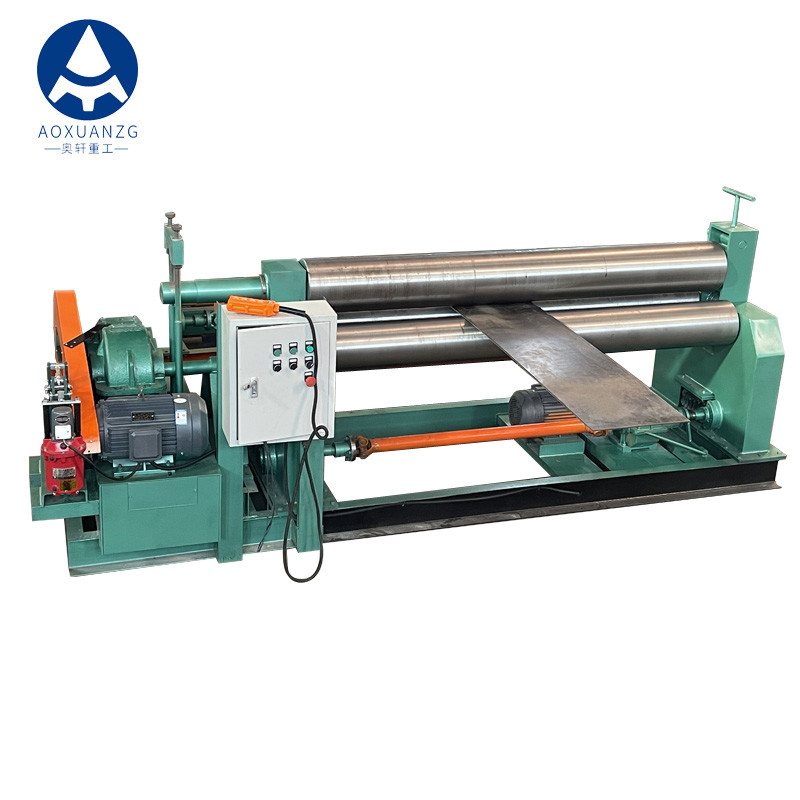 China Carbon Steel Automatic Three Roller Plate Rolling Machine 12x2000mm wholesale