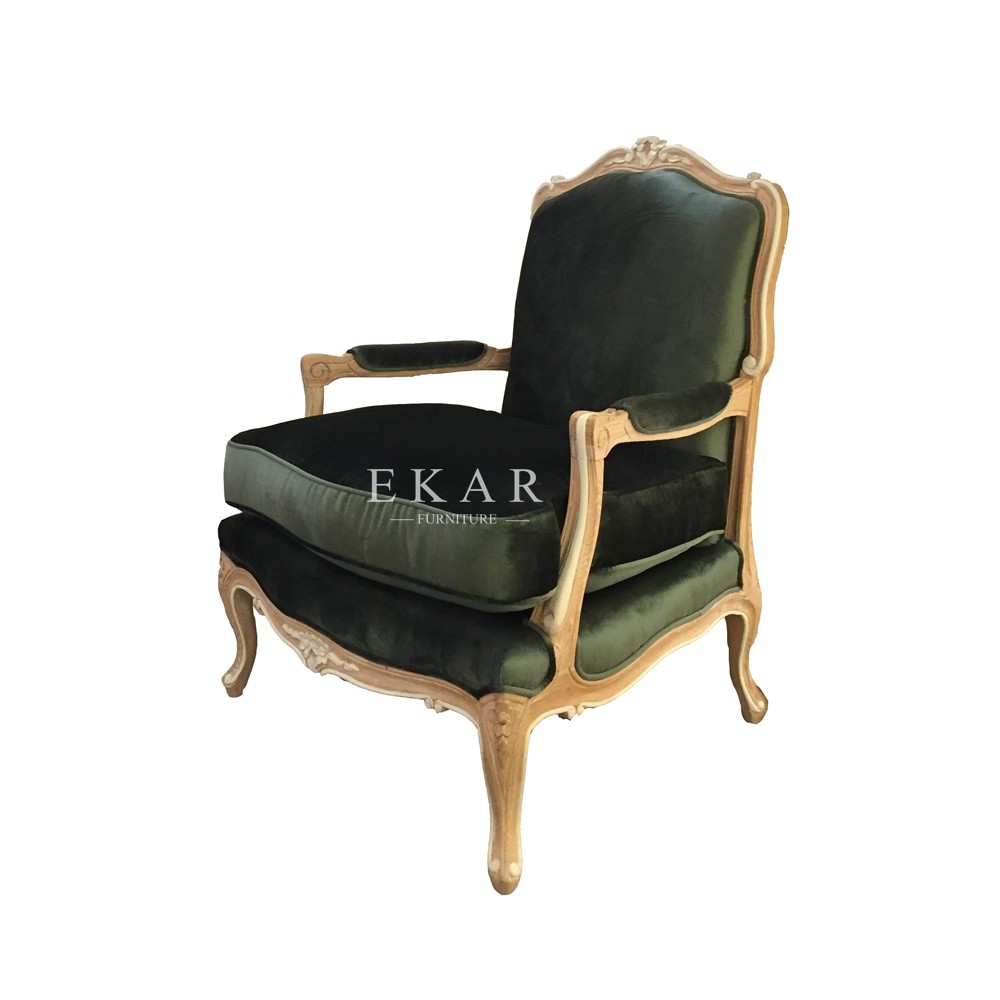 China Fabric Leisure Antique Arm Wood Relaxing Chair wholesale